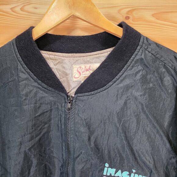 VTG Sichel Imagine One Productions Jacket Men Large 80s 90s Promotional Sports - Picture 3 of 16
